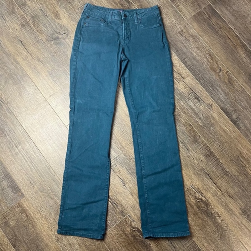 COPY - NYDJ Teal Straight Jeans Pants Denim ((size 4))